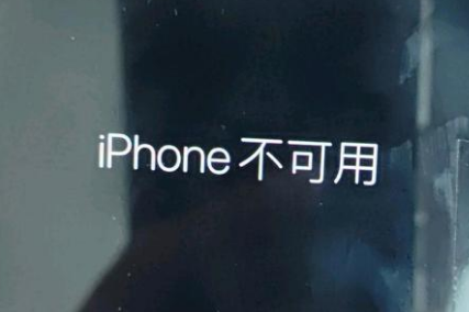 畅好乡苹果服务网点分享锁屏界面显示“iPhone 不可用”如何解决 