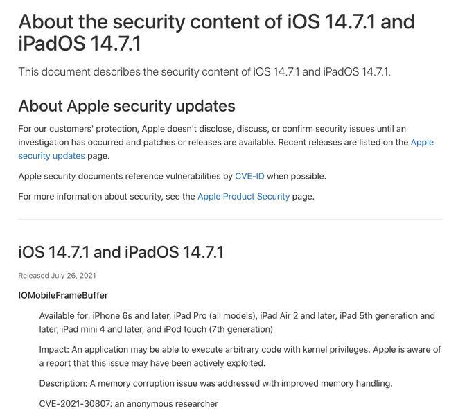 畅好乡苹果手机维修分享iOS 14.7.1 正式版更新内容及升级方法 